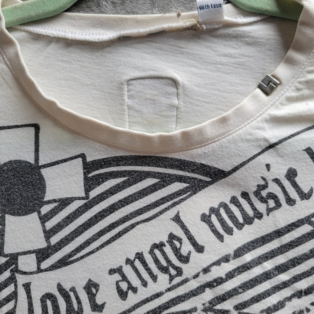L.A.M.B. White Graphic 'Love Angel Music Baby' Short Sleeve Tee - Picture 2 of 5
